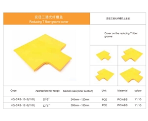 变径三通光纤槽盖